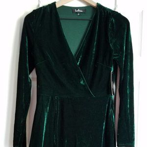 Velvet Wrap Dress
